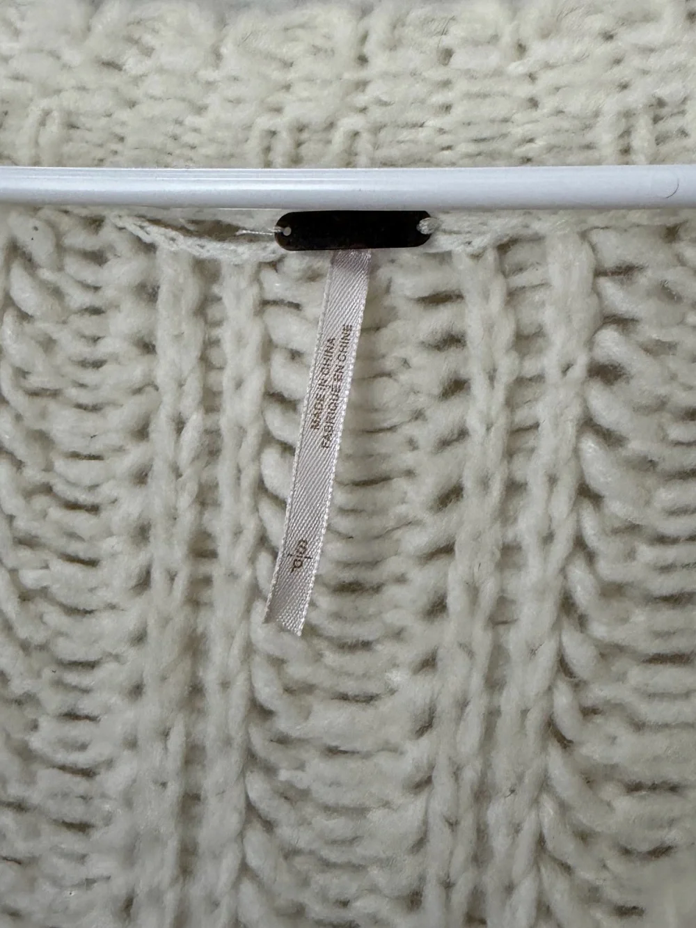 Free People Wool Blend Cream Cable Knit V-Neck Sweater - Women S Cottagecore